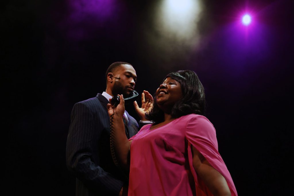 "Dreamgirls" at The Grand: Where Black Brilliance Takes Center Stage 5 Steven Taylor & Quesley Soto posing for a photo