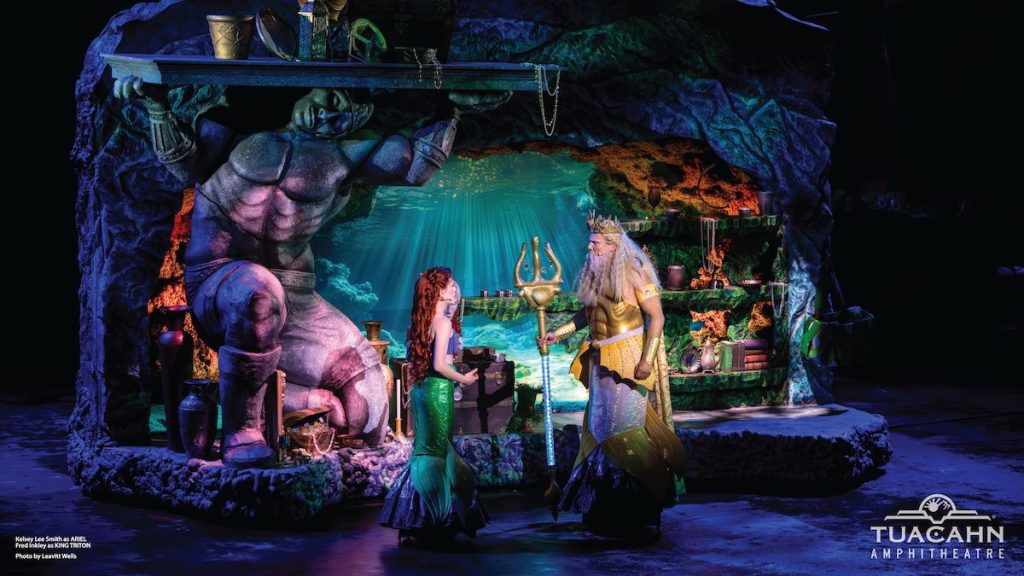 Kelsey Lee Smith as Ariel & Fred Inkley as King Triton, Photo Credit: Leavitt Wells.