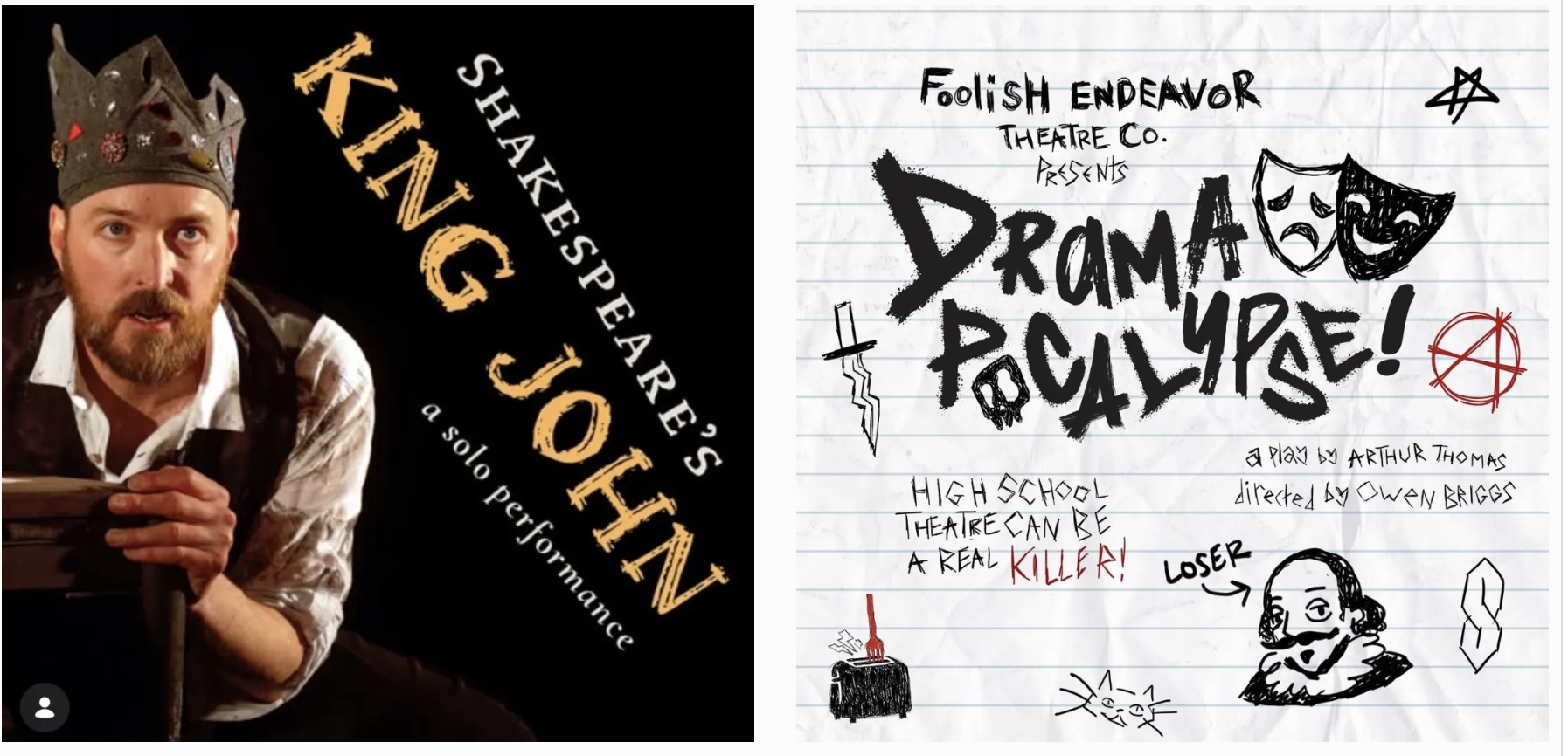 Second Week Roundup at Great Salt Lake Fringe: King John & Dramapocalypse!